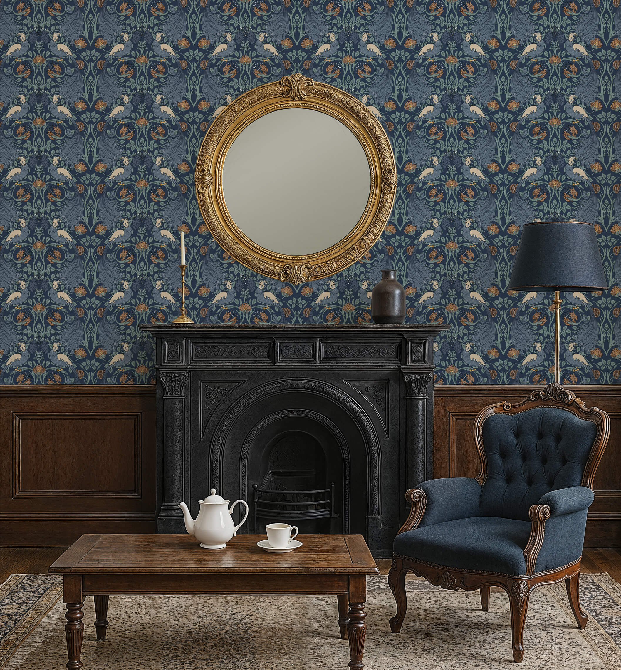 Stanley Vintage Peacock Wallpaper