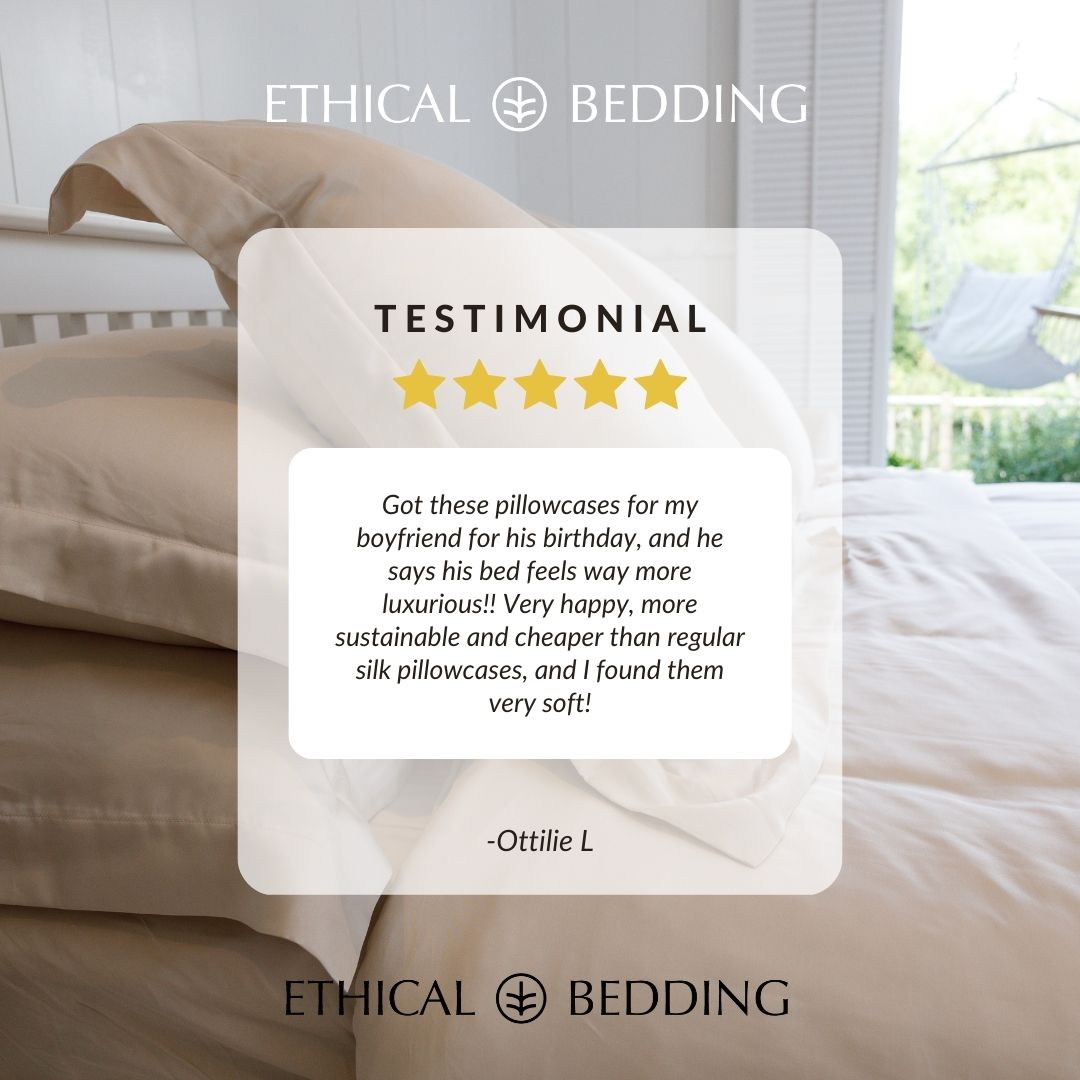 Eucalyptus Silk Pillowcase Pair in Forest Green