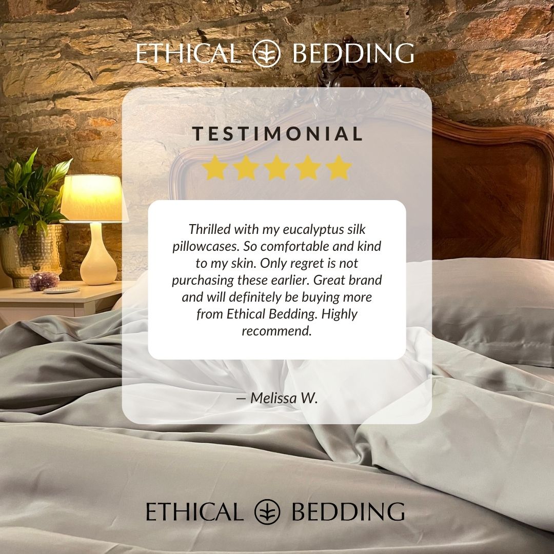 Eucalyptus Silk Pillowcase Pair in Sky Blue