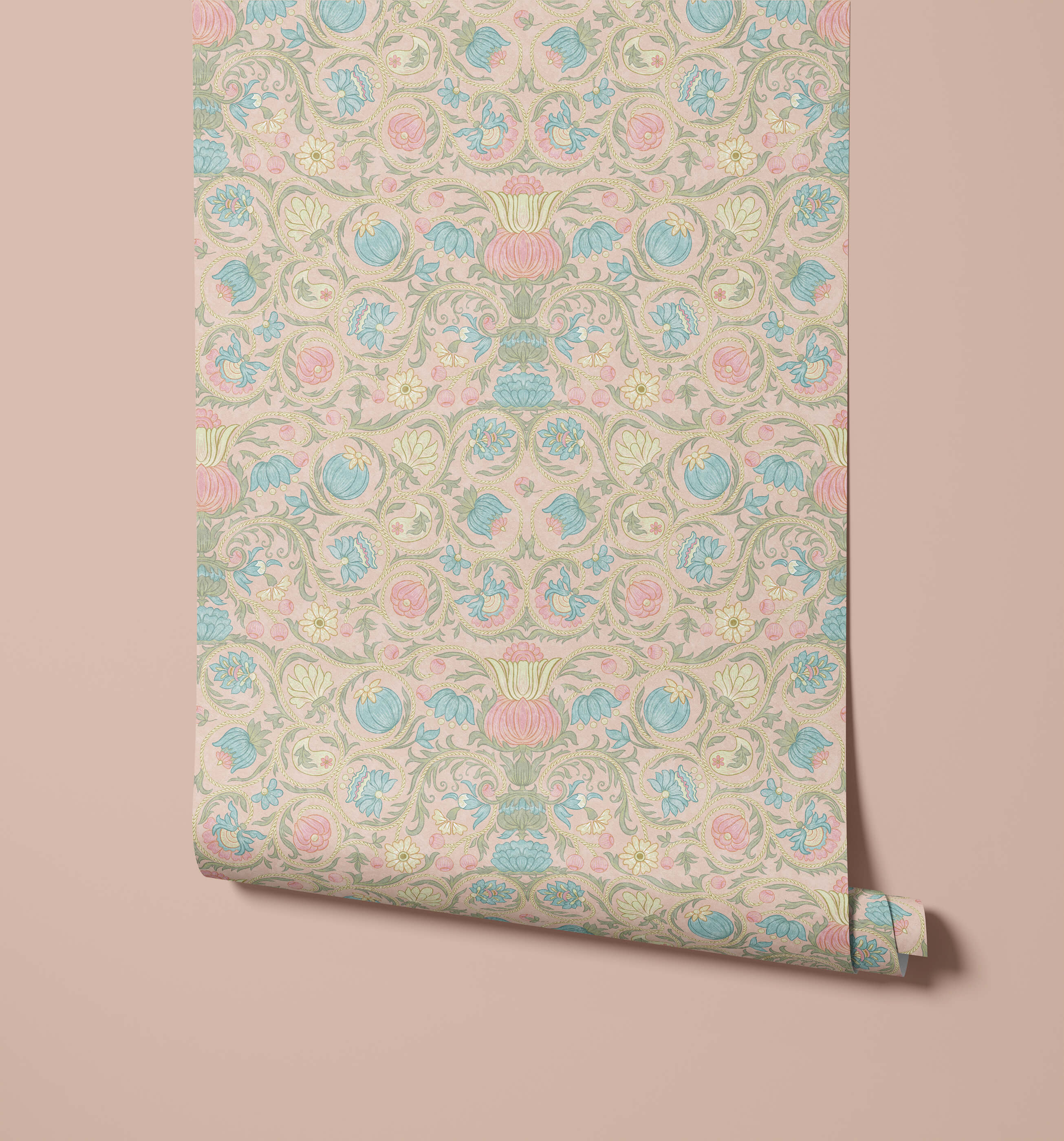 Toulon Heritage Floral Wallpaper