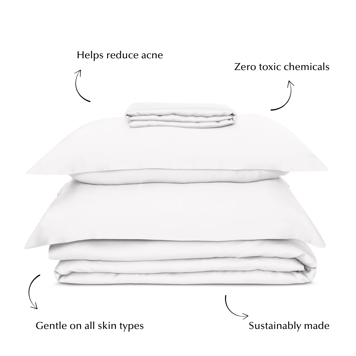 Eucalyptus Bed Sheet Set in White