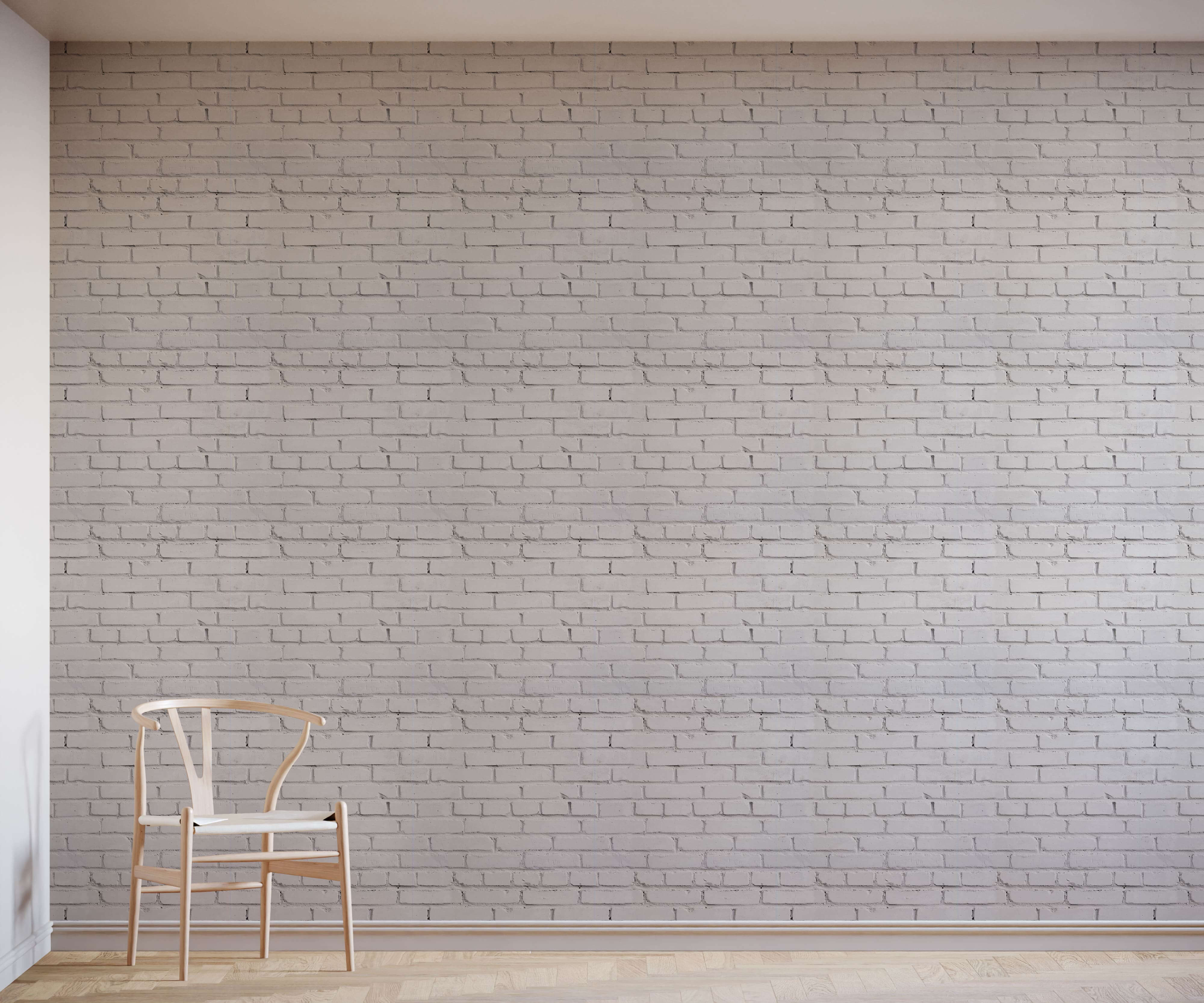 Warehouse White Brick Wallpaper