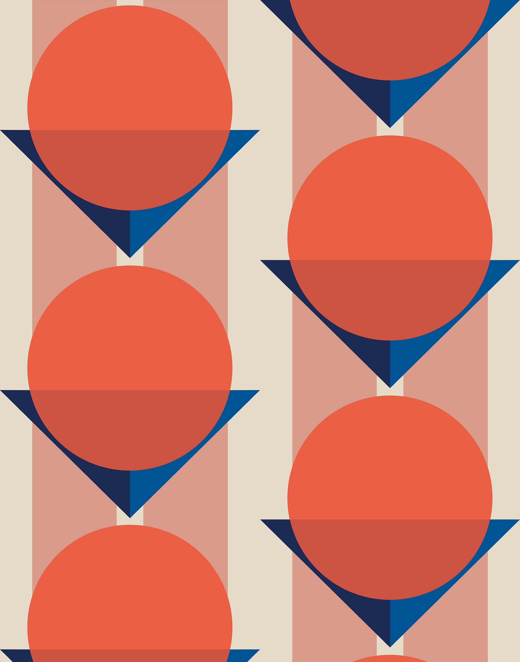 Gelato Bauhaus Geometric Wallpaper