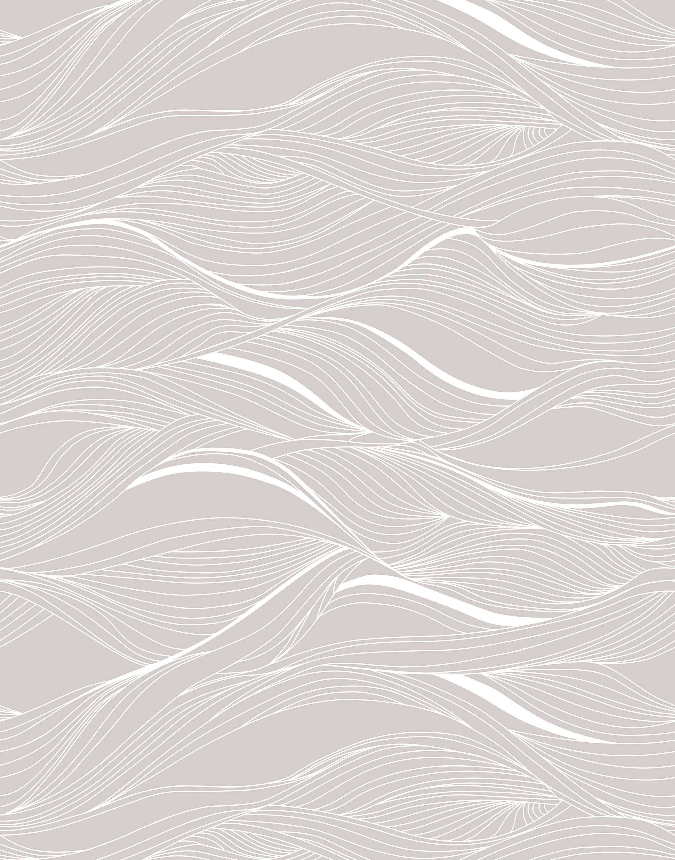 Whisper Minimalist Abstract Wavy Line Wallpaper