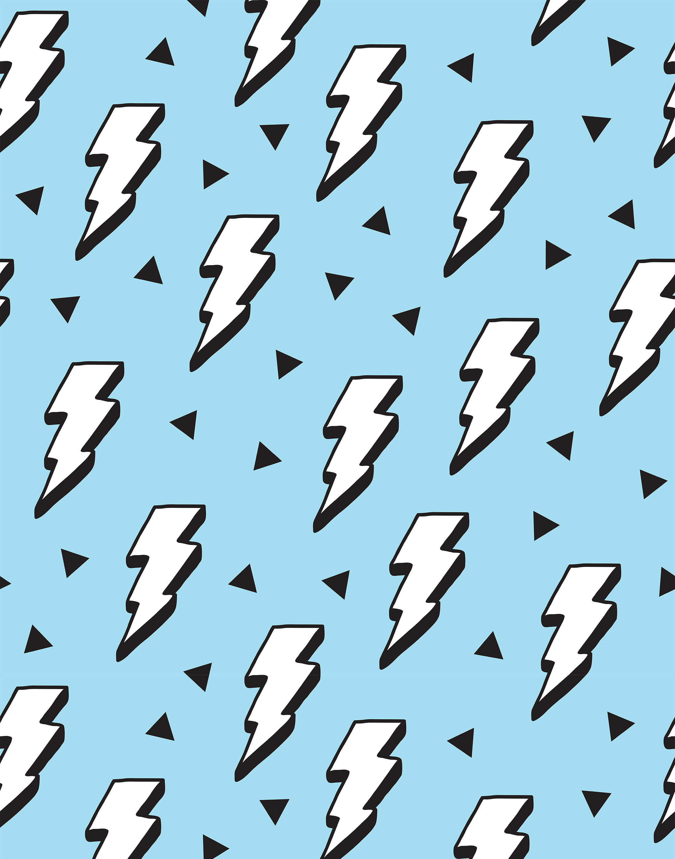 Zap Children's Lightning Bolt Wallpaper