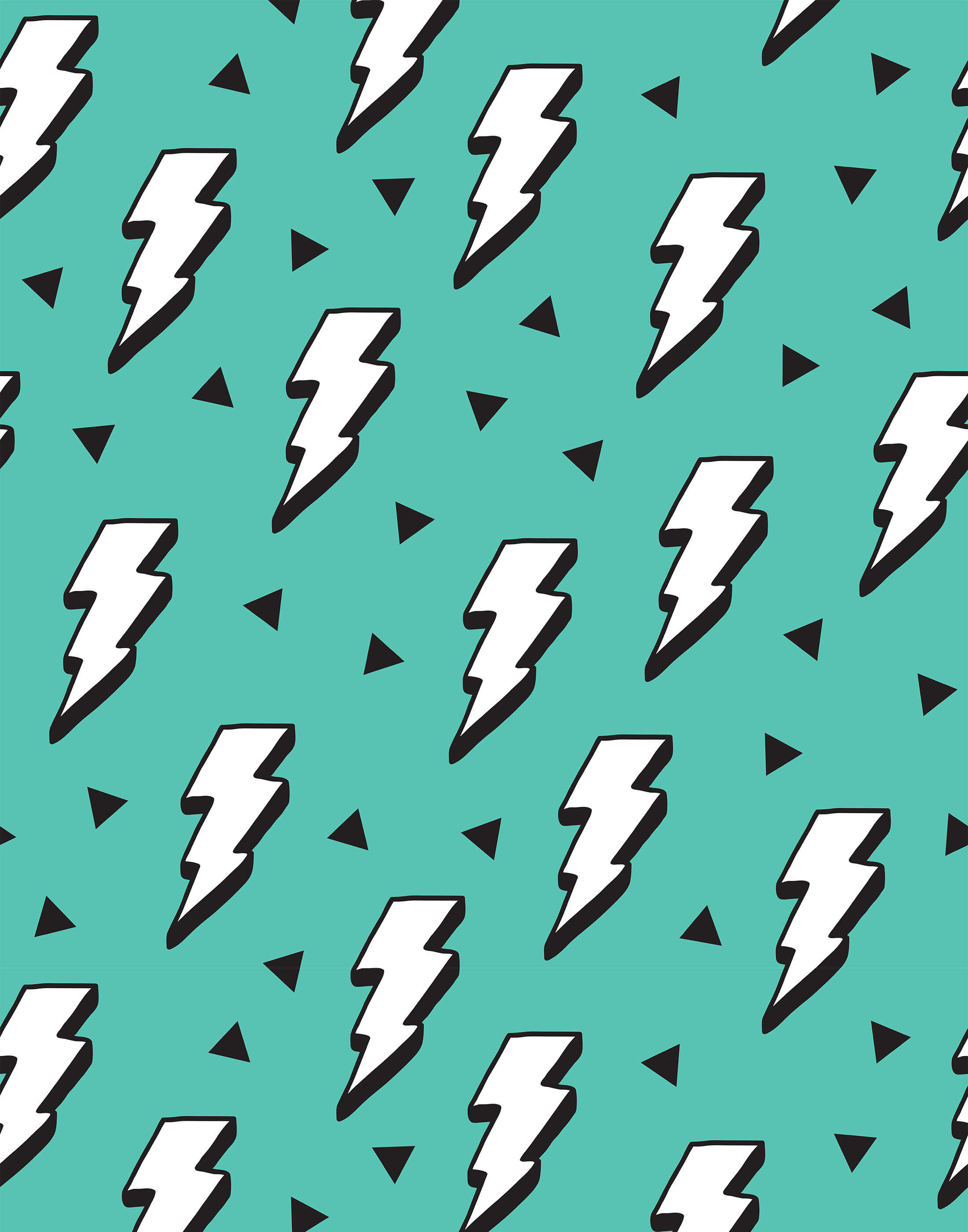 Zap Children's Lightning Bolt Wallpaper