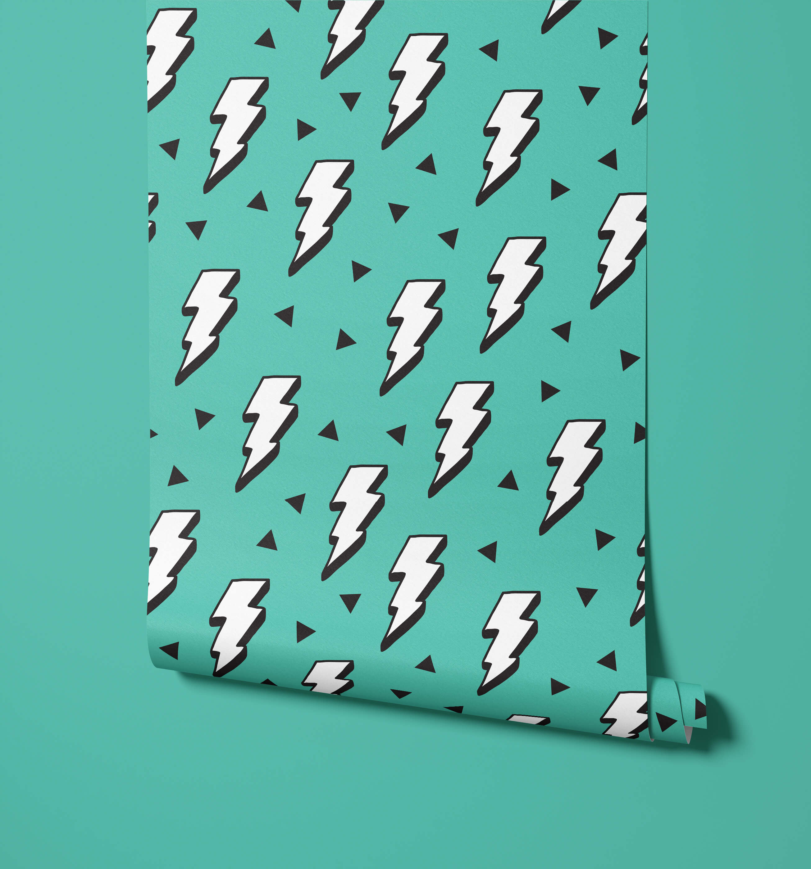 Zap Children's Lightning Bolt Wallpaper