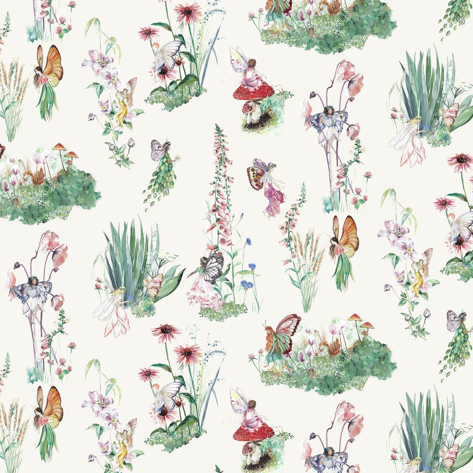 Fairy Garden Children's Wallpaper