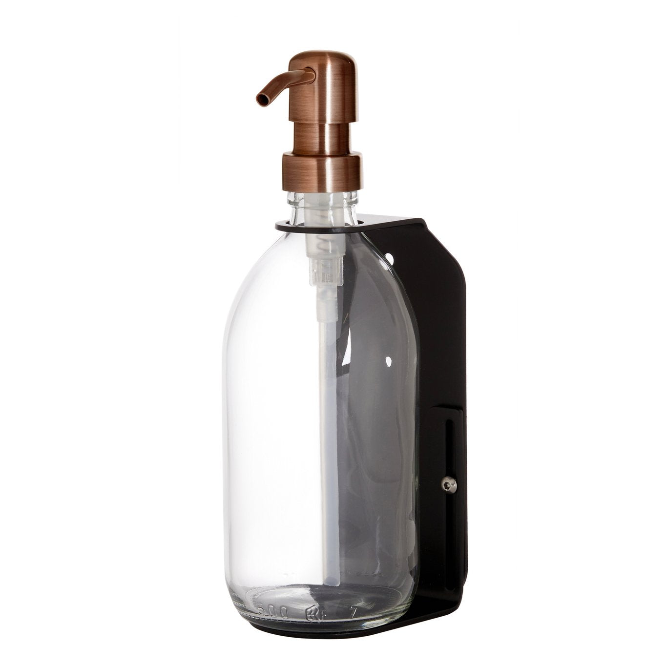 Black Single Wall Mounted Soap Dispenser