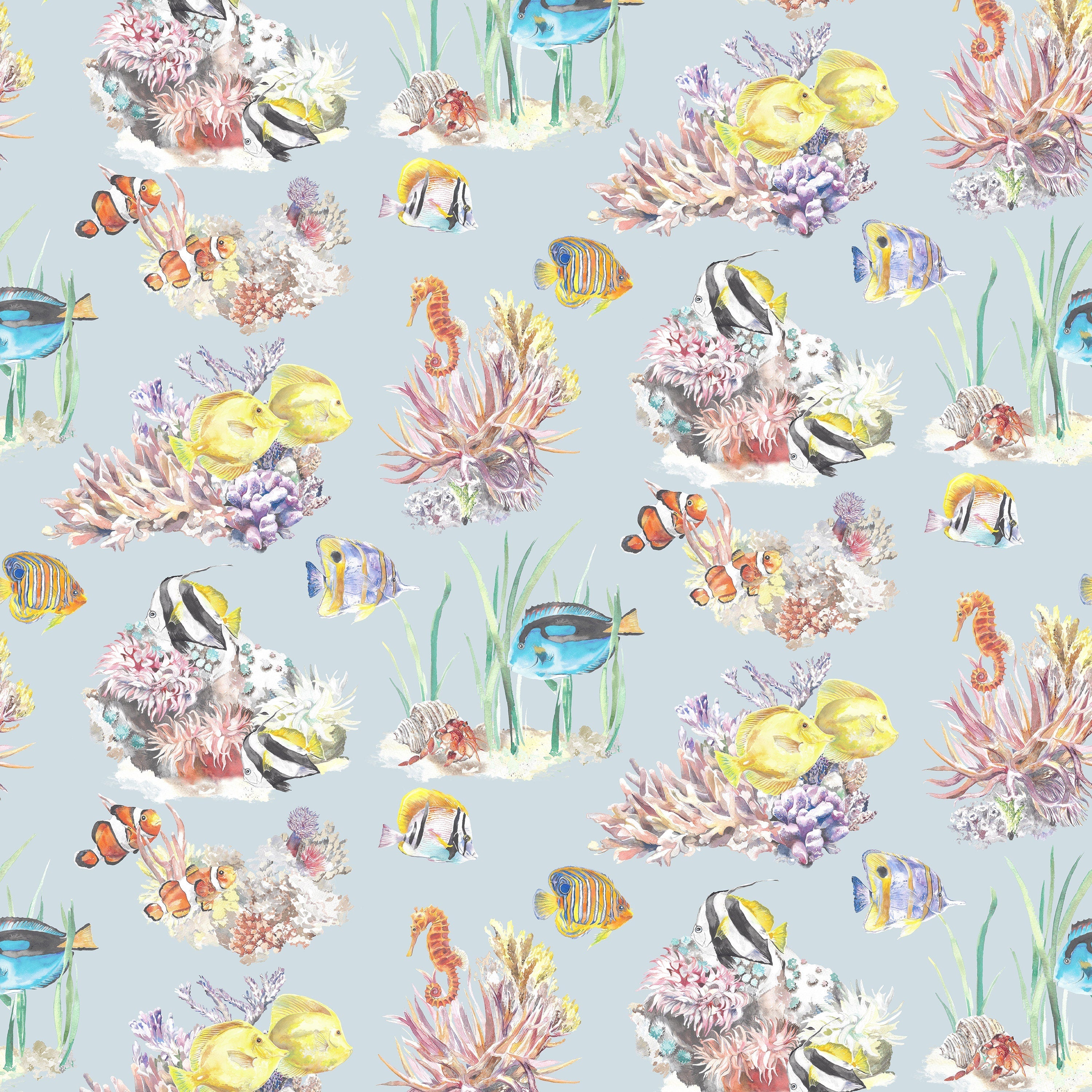 Ocean Coral Reef Children's Wallpaper