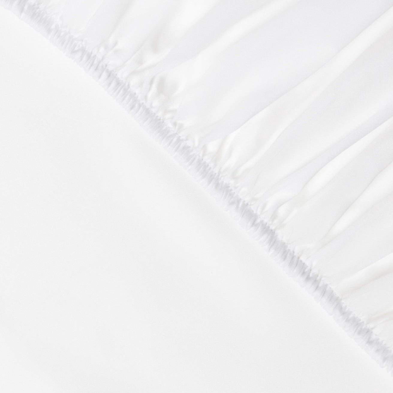 Cool and Comfy Eucalyptus Silk Fitted Sheet in White
