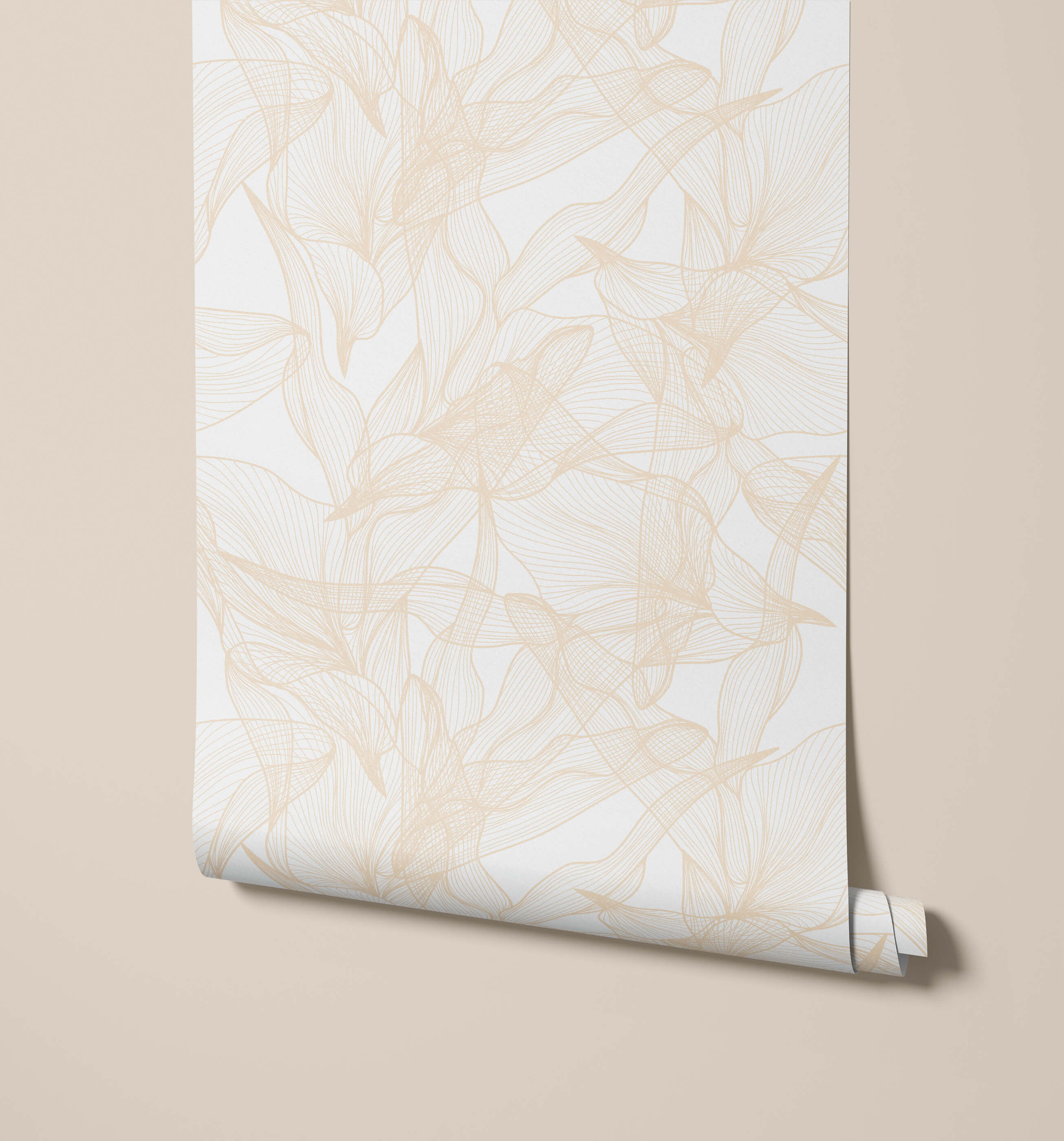 Float Abstract Floral Wallpaper