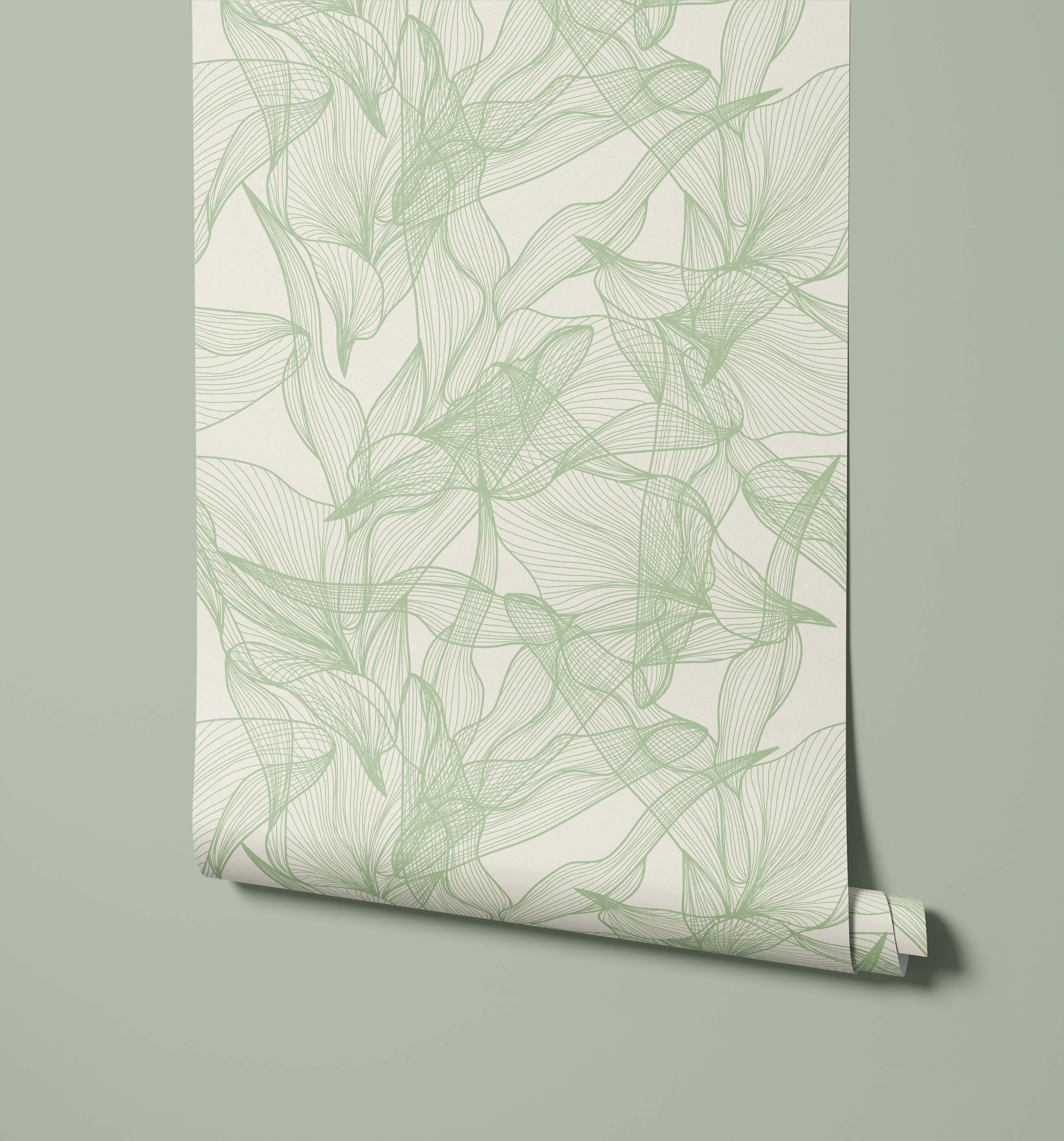 Float Abstract Floral Wallpaper