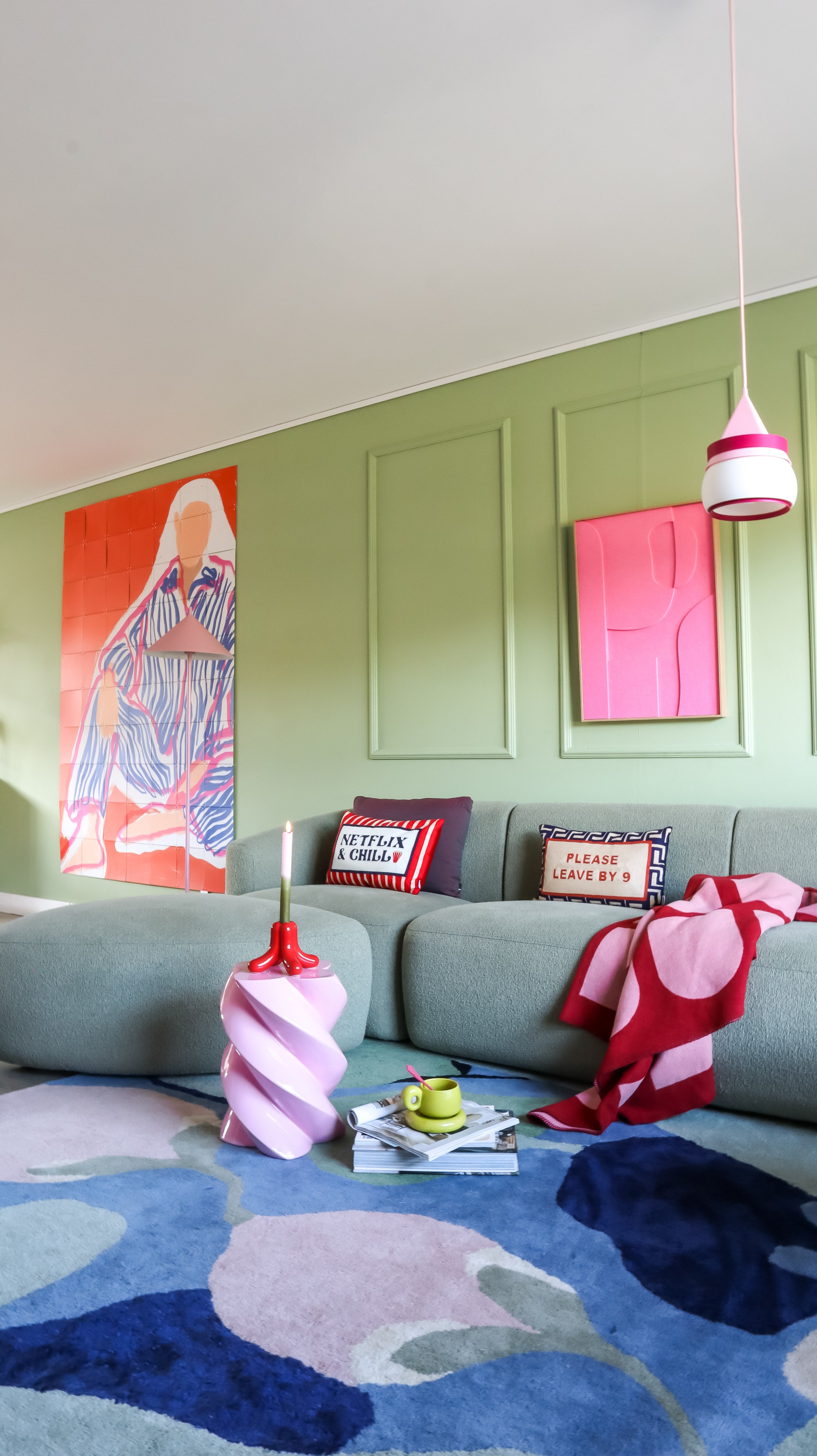 Netflix and Chill Needlepoint Cushion