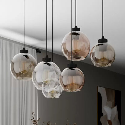Elegant honey-brown glass pendant light for contemporary interiors