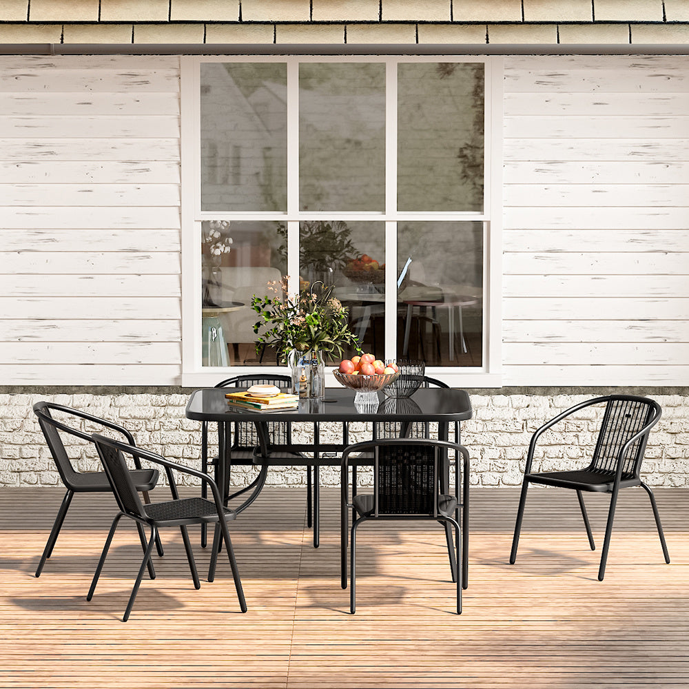 Modern Garden Dining Set with Chairs