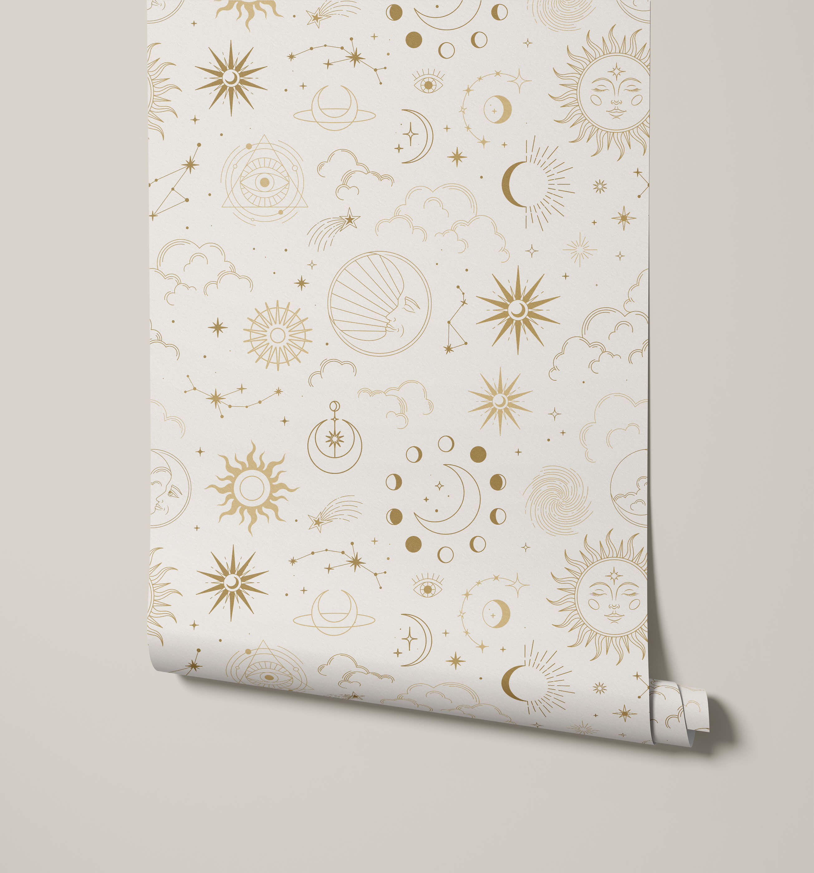 Mystica Occult Pattern Wallpaper