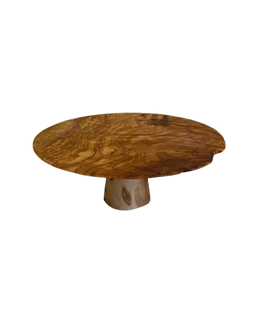 Rustic wooden cake stand