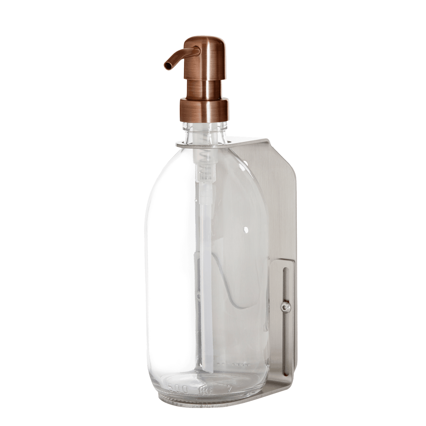 Nickel Single Wall Mounted Soap Dispenser