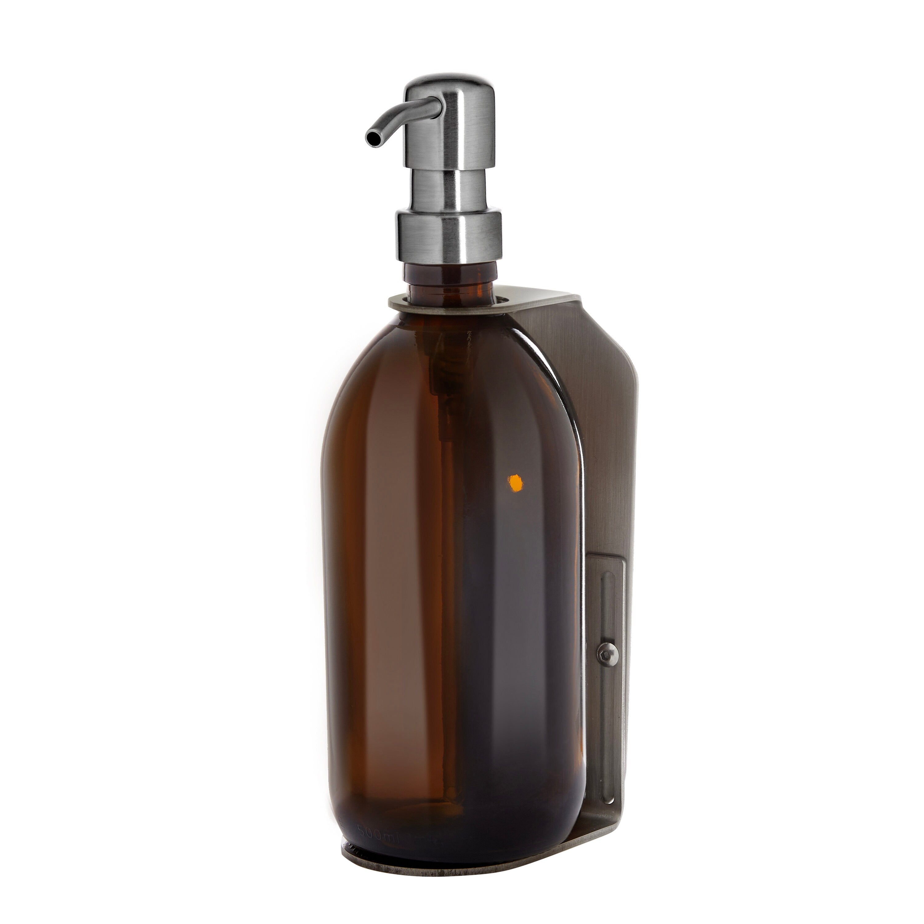Nickel Single Wall Mounted Soap Dispenser