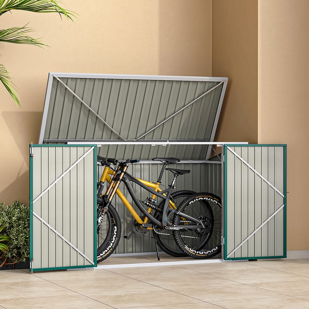 Galvanised Steel Bike Storage Shed