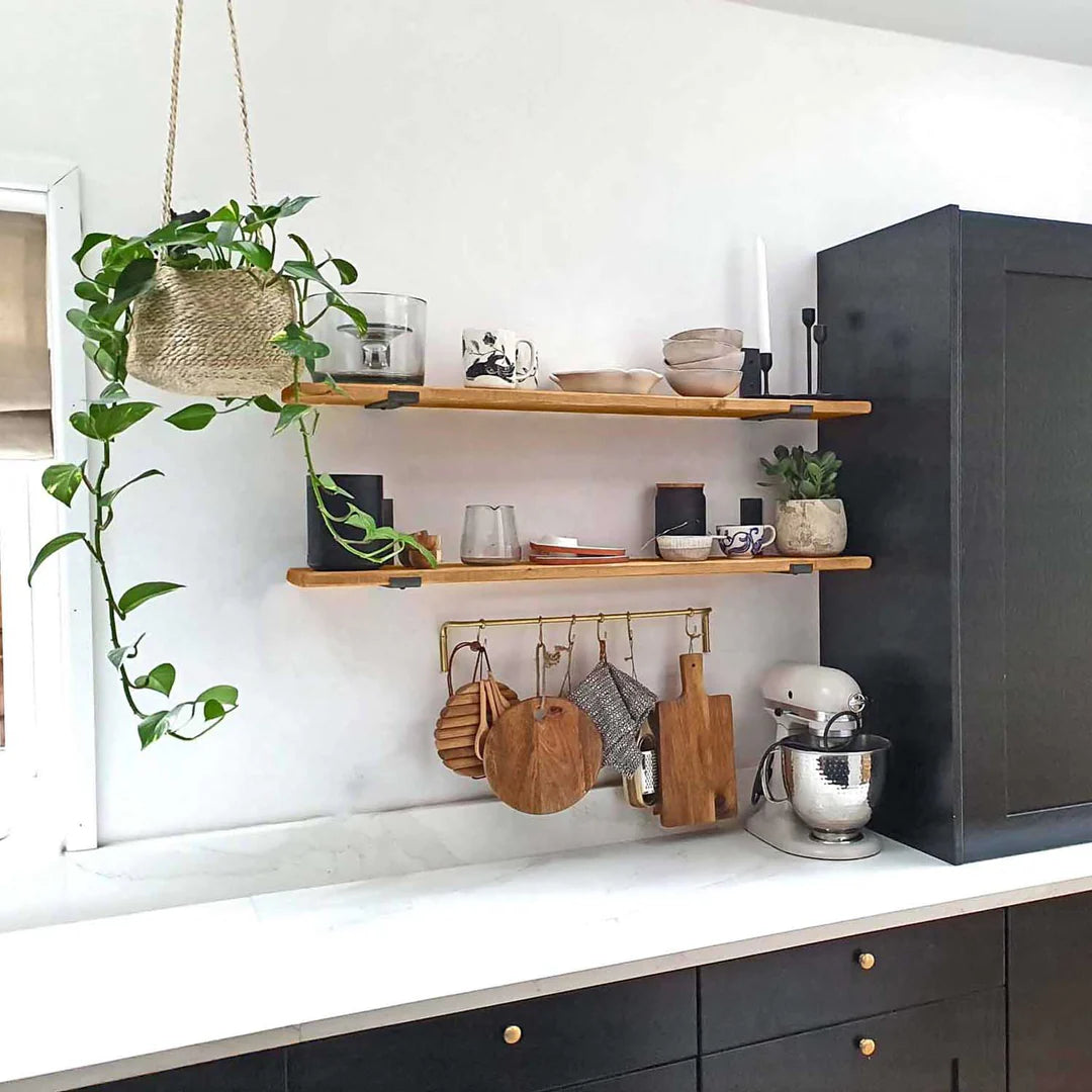 Kitchen Wooden Shelf Ideas