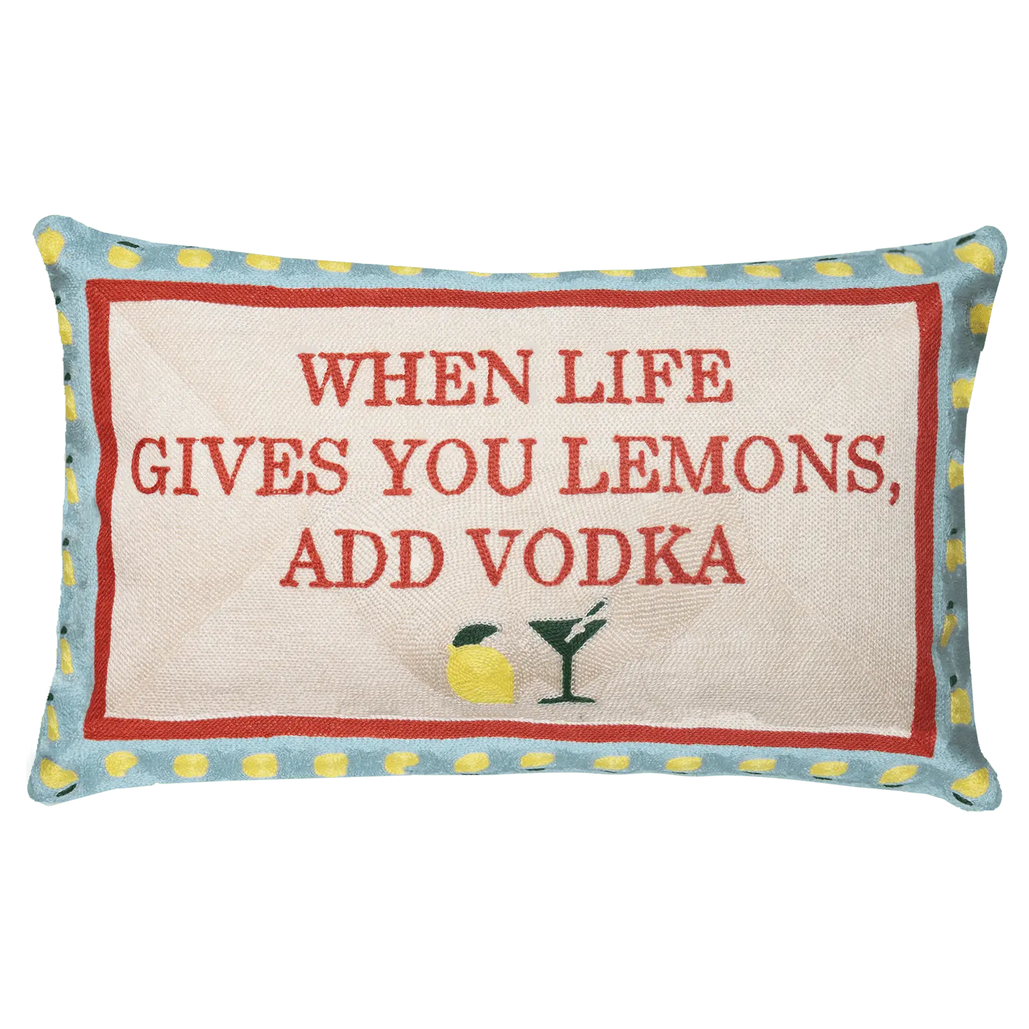 When Life Gives You Lemons Needlepoint Cushion