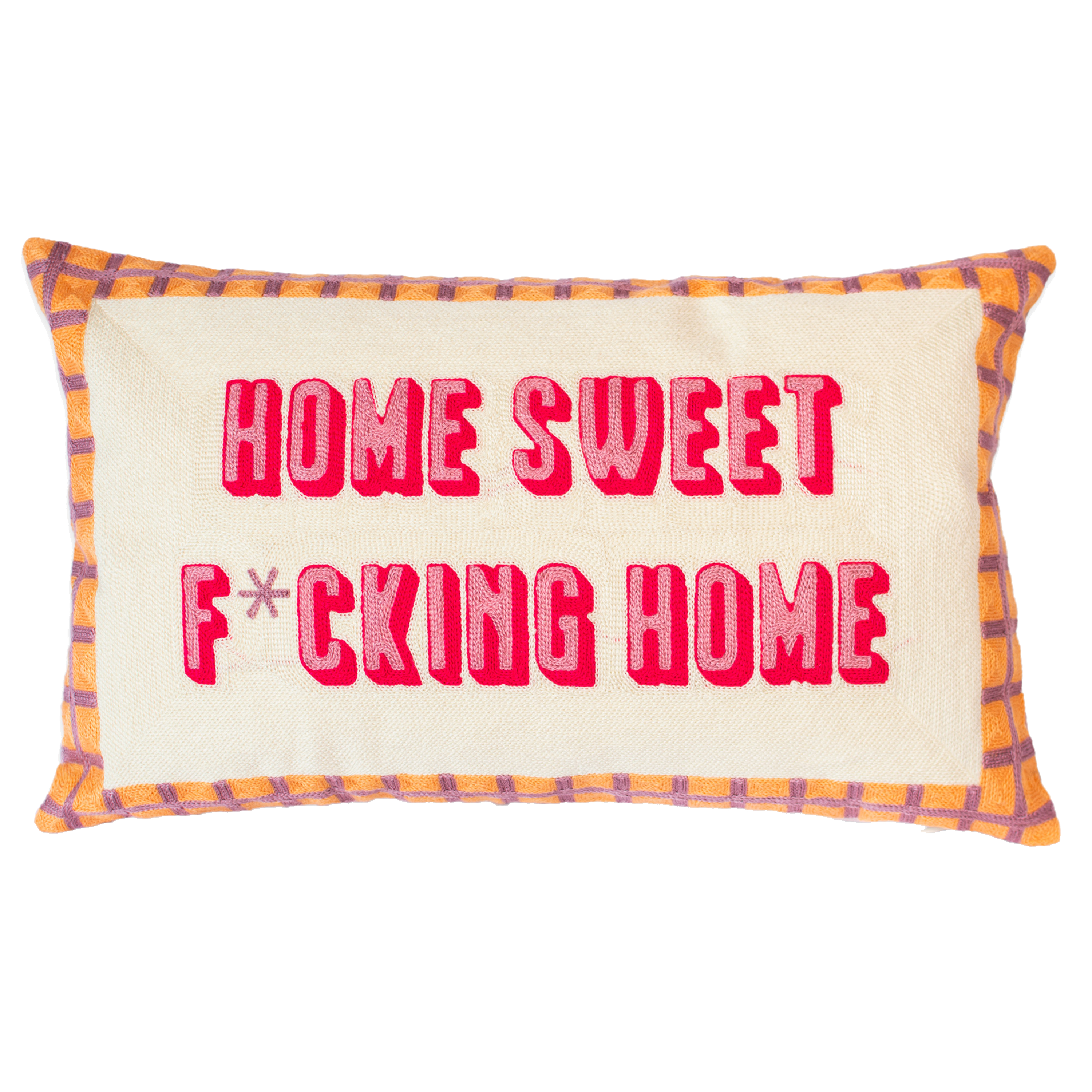 Home Sweet F*cking Home Needlepoint Cushion