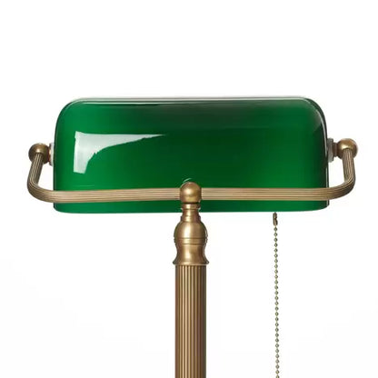 Traditional Jivan Banker's Desk Lamp in Brass