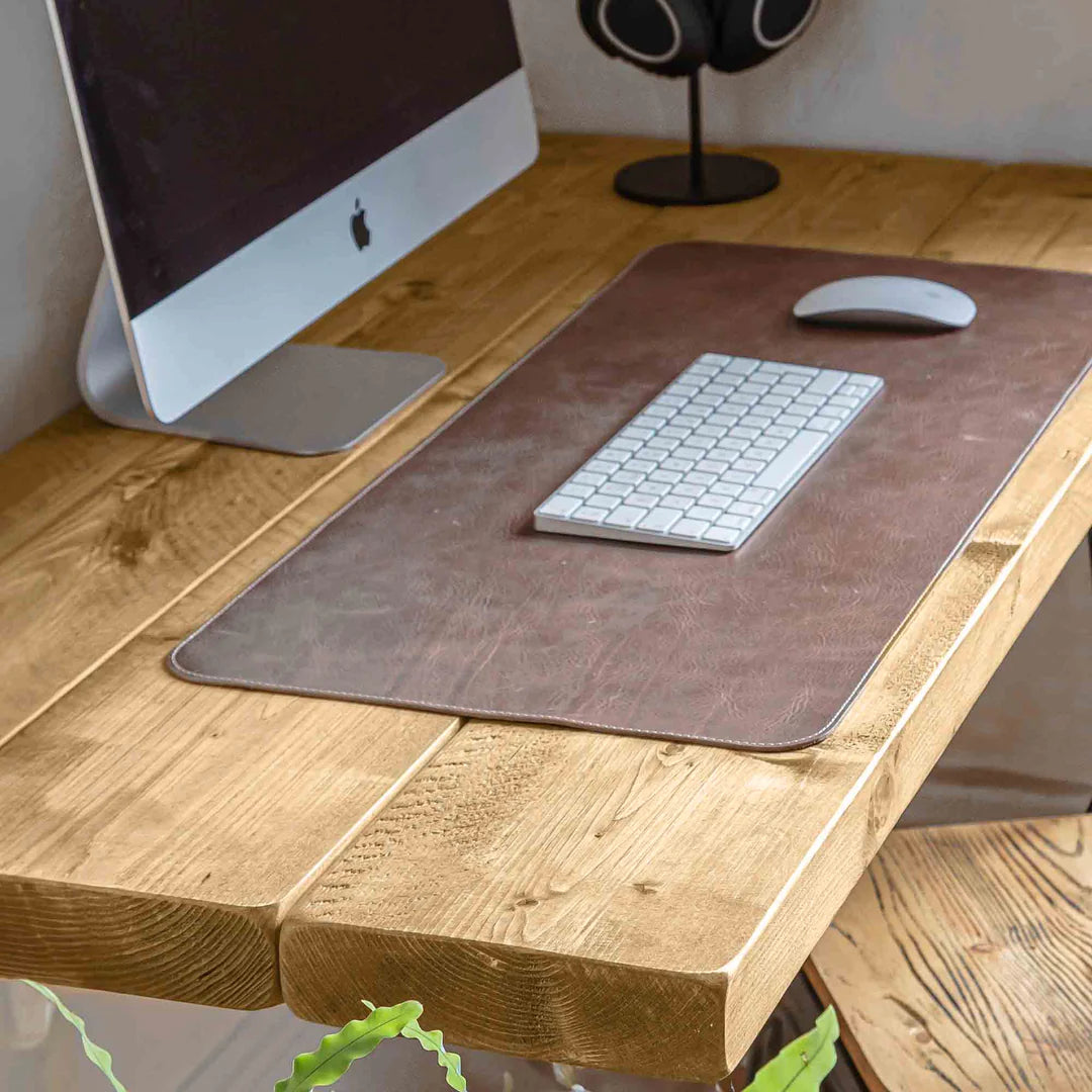 Rustic Wooden Planks Home Office Desk